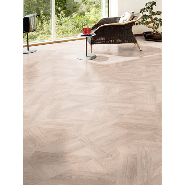 Revêtement de sol stratifié aspect bois Lifeproof Palm Cove Oak, 8 mm x 12,95 po l x 50,79 po L, beige clair et beige clair (27,41 pi²/boîte)