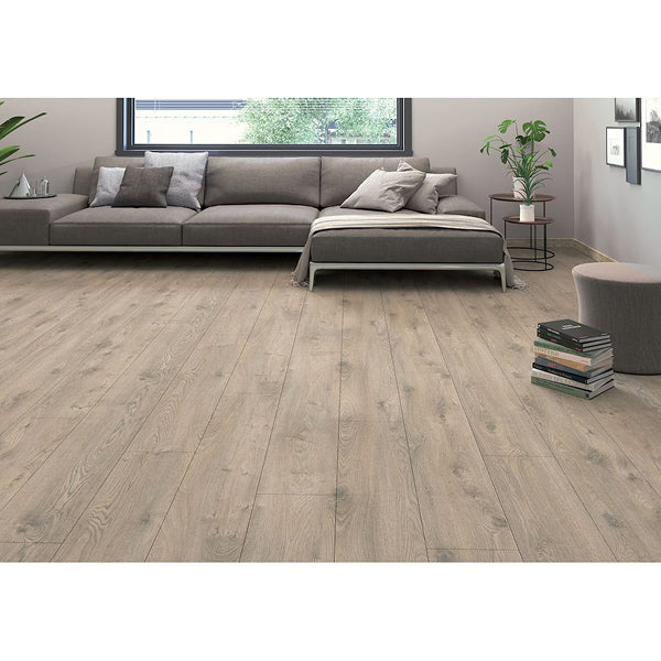Revêtement de sol stratifié Mono Serra Barcelone, 12 mm d'épaisseur x 7,44 po x 47,04 po (14,59 pi²/caisse)