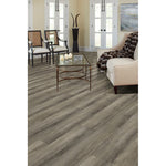 Load image into Gallery viewer, TrafficMaster Harrison Oak 12mm x 7.6 in. W x 54.45 in. L Grey Wood Look Laminate Flooring (17.24 sq.ft./case) (Copy)
