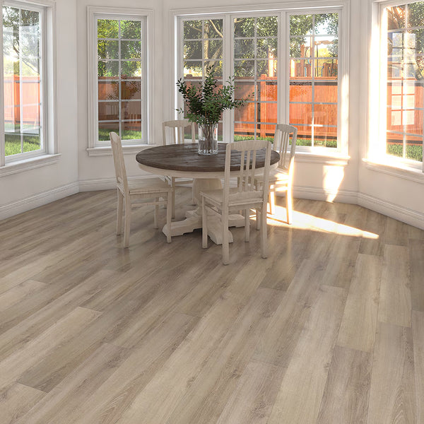 Revêtement de sol imperméable Krono Original Huron Opal Chateau Oak 10 mm d'épaisseur x 8 po de largeur x 47 5/8 po de longueur (18,60 pi²/caisse)