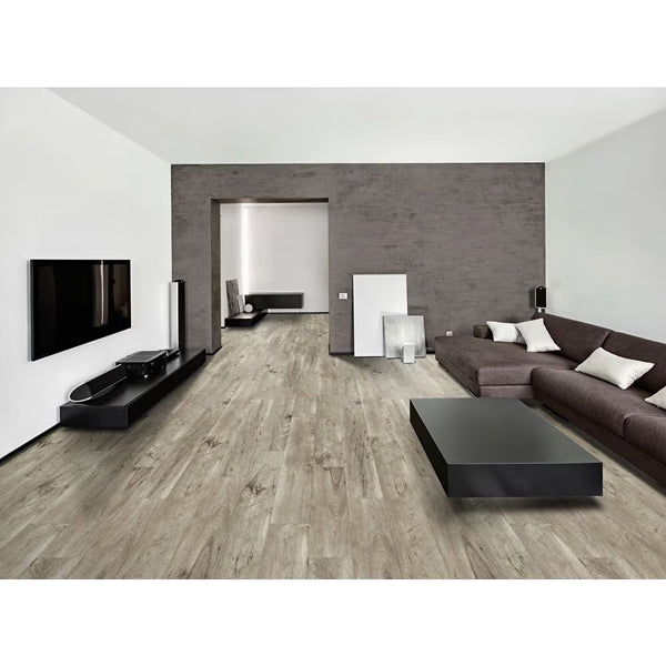 Revêtement de sol stratifié aspect bois brun TrafficMaster Teddy Oak 12 mm x 7,6 po l x 54,45 po L (17,24 pi²/boîte) (Copie)