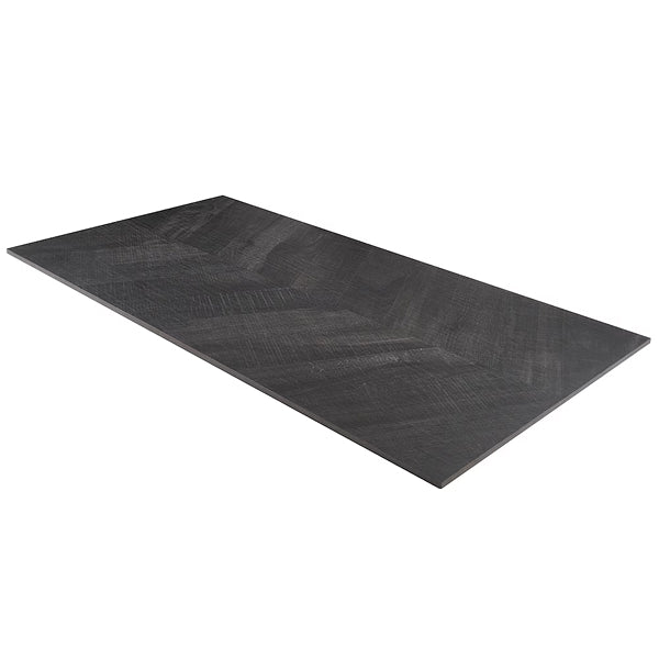 Ivy Hill Tile Montgomery Chevron Black Porcelain Tile – 0.39 inch Thick, 24 inch x 48 inch, 15.49 sq.ft/Case – Matte Finish