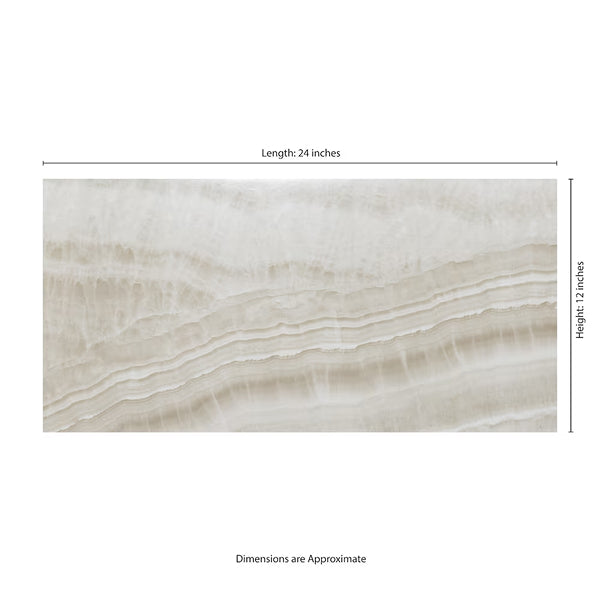 MSI Stone ULC Matrix Calcite Porcelain Tile 12 inch x 24 inch Polished Finish 0.38 inch Thickness Floor and Wall Tile