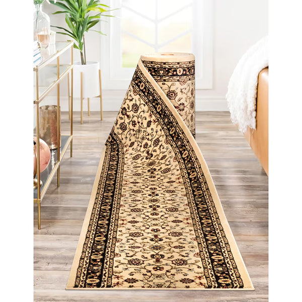 TrafficMaster Marash Ivory 26 inch Width x Your Choice Length Indoor Runner Rug