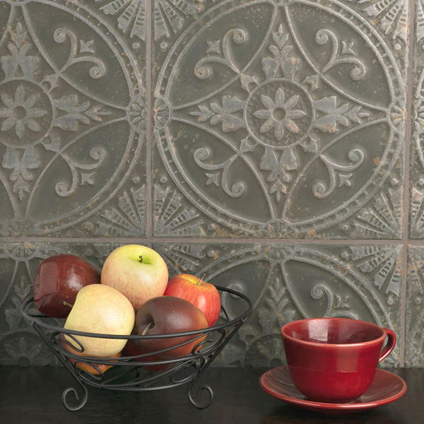 Merola Tile Saja Nero Ceramic Floor and Wall Tile 0.39 inch Thick 13 inch Wide 12.0 sq. ft. per Case – Glazed Textured Vintage Finish
