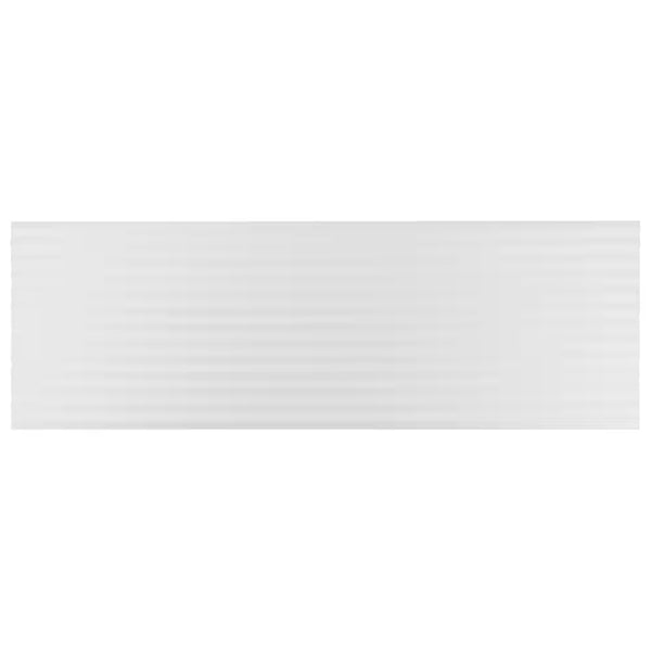 Ivy Hill Tile Linear White Ceramic Wall Tile 11.41 inch Width 35.37 inch Length 11.51 sq ft/case Matte 3D Linear Finish