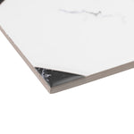 Load image into Gallery viewer, Merola Tile Betera Blanco Porcelain Tile – 0.31 inch Thick, 13.13 inch x 13.13 inch, 10.98 sq.ft/Case – Matte Glazed Marble Look Finish
