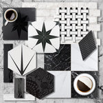 Load image into Gallery viewer, Merola Tile Stella Luxe Nero Porcelain Tile 0.39 inch Thick 9.75 inch x 9.75 inch 10.88 sq ft/case Mixed Finish