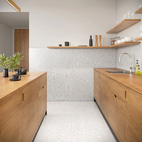 Stonehenge 2mm Thick 12" W x 24" L Terrazzo Look Glue Down Luxury Vinyl Tile (40 SQ. FT.)