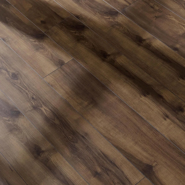 8" x 47" x 8mm Maple Laminate Flooring – Medium Shade, Embossed Surface