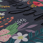 Charger l'image dans la visionneuse de galerie, StyleWell Nature Welcome Garden Greeting 18 inch x 30 inch Recycled Rubber Door Mat – Floral Outdoor Indoor Entry Mat with Non-Slip Backing