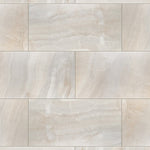 Charger l'image dans la visionneuse de galerie, Merola Tile Dubai Pearl Porcelain Floor and Wall Tile 12.5 inch x 24.5 inch 10.8 sq. ft./Case Semi-Gloss Stone Look Rectangular Tile