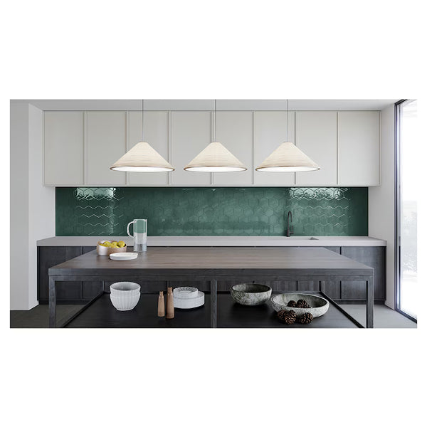 Anatolia Teramoda Emerald Hexagon Glossy Pressed Ceramic Wall Tile 6 inch – 6.67 sq.ft./case Glossy Green