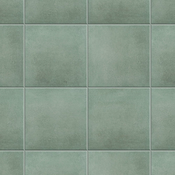 Merola Matter Green Porcelain Tile 0.31 inch Thick 6 inch x 6 inch 6.5 sq. ft./case Textured Mixed Finish