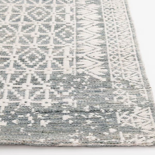GlucksteinElements Isobel Ivory/Olive 9 ft. x 12 ft. Indoor Area Rug – Modern Moroccan Style Rug