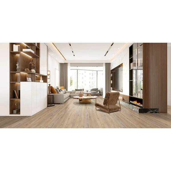 Brushwood 7 in. x 48 in. 2.5mm 20mil Glue Down Luxury Vinyl Plank Flooring