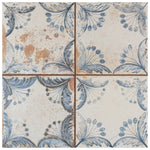 Charger l'image dans la visionneuse de galerie, Merola Tile Artisan Oldker 13 inch x 13 inch Ceramic Floor and Wall Tile – 12.0 sq. ft. per Case, Matte Textured Vintage Finish