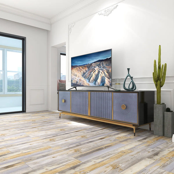 Silver Lake 7.1" x 48" x 5mm/20 mil Waterproof Click Lock Luxury Vinyl Plank Flooring