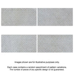 Charger l'image dans la visionneuse de galerie, Merola Tile Camden Decor Grey 4 inch x 8 inch Ceramic Wall Tile 11.5 sq. ft./case – Glossy Patterned Subway Finish