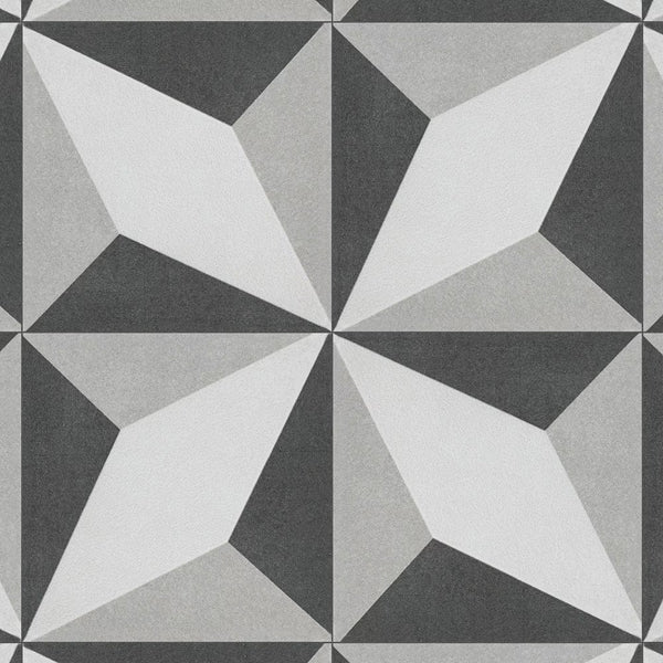 Merola Tile Twenties Diamond Mini Ceramic Floor and Wall Tile 4 inch Width 4 inch Length 12.72 sq ft/case Patterned Glossy Finish