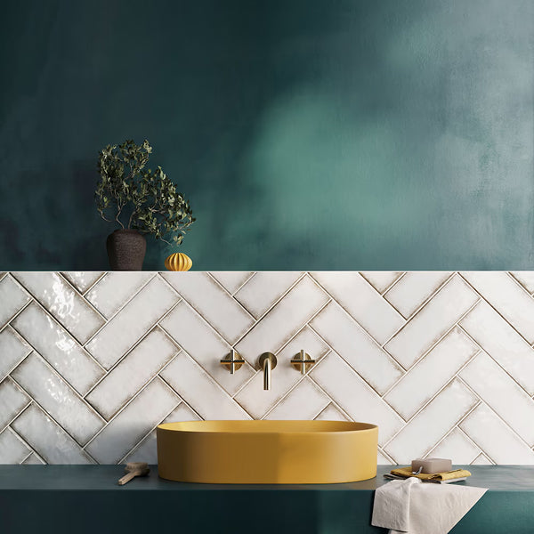 Ivy Hill Tile Santa Fe White 4 inch x 11.96 inch Polished Ceramic Wall Tile – 10.76 Sq. Ft. Coverage per Case