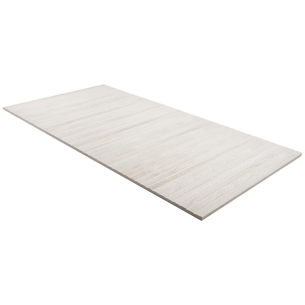 Ivy Hill Tile Montgomery Ribbon White Porcelain Tile – 0.39 inch Thick, 24 inch x 48 inch, 15.49 sq.ft/Case – Matte Finish
