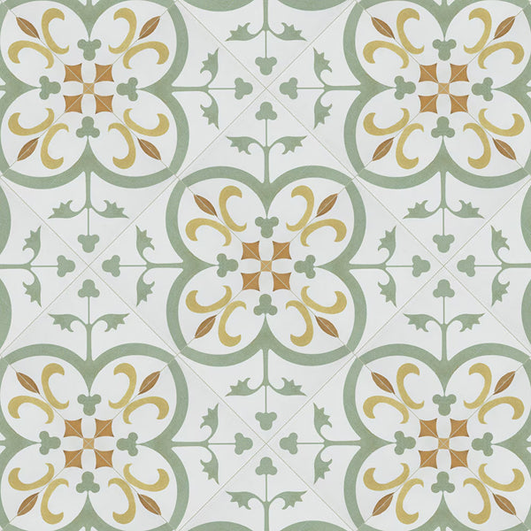 Merola Tile Revival Memory Mini Ceramic Floor and Wall Tile 4 inch Width 4 inch Length 12.72 sq ft/case Patterned Glossy Finish