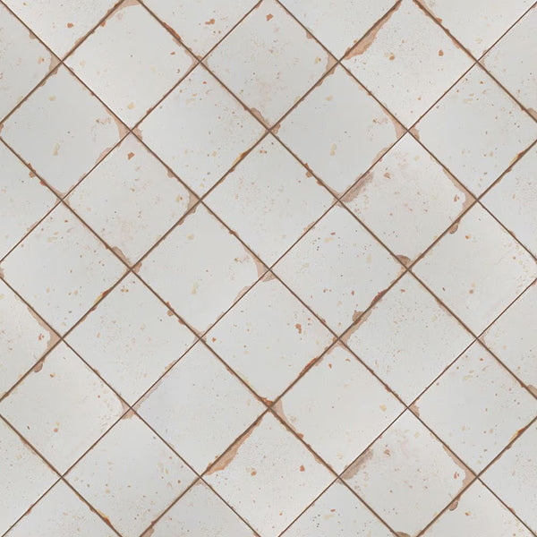 Merola Tile Artisan Blanco 13 inch x 13 inch Ceramic Floor and Wall Tile – 12.2 sq ft per Case, Vintage Spanish Style Stone Look Matte Finish