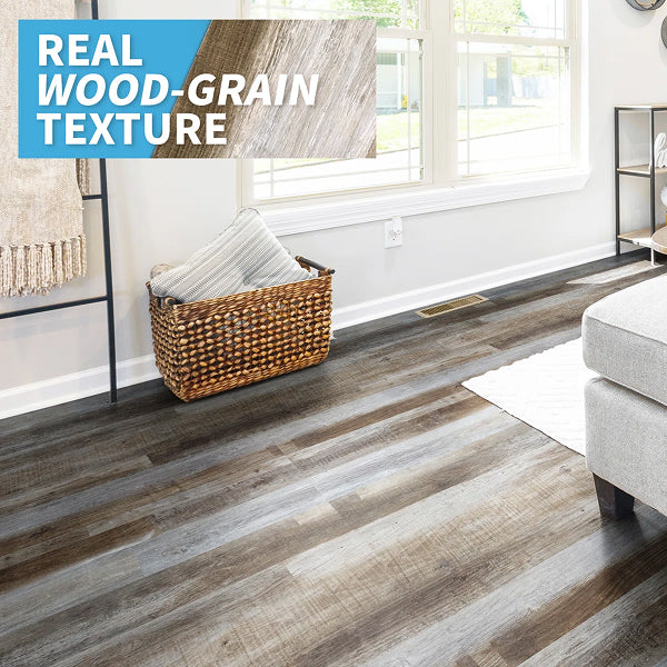 0.06 Thick 6'' W x 36'' L Peel and Stick Vinyl Flooring