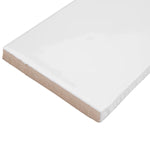 Load image into Gallery viewer, Merola Tile Chester Bianco Ceramic Wall Tile 0.38 inch Thick 3 inch Wide 5.72 sq ft/case Glossy Subway Finish