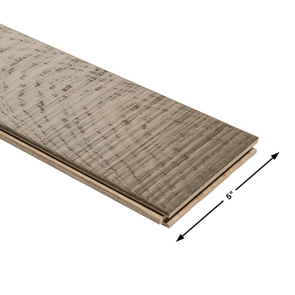 French Oak Santa Cruz solid hardwood flooring in grey with distressed finish
