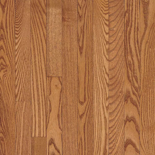 Copper light oak solid hardwood flooring with smooth finish and 5-inch wide planks