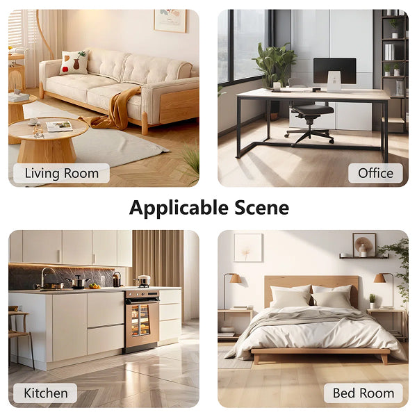 Art3d 48''x7.2'' Interlocking Luxury Vinyl Flooring Tile, SPC Rigid Core Wood-Look Floor Plank, Set of 10