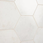 Charger l'image dans la visionneuse de galerie, Ivy Hill Tile Mandalay Hex White Porcelain Tile – 0.35 inch Thick, 9.13 inch x 10.51 inch, 8.07 sq.ft/Case – Polished Hexagon Finish