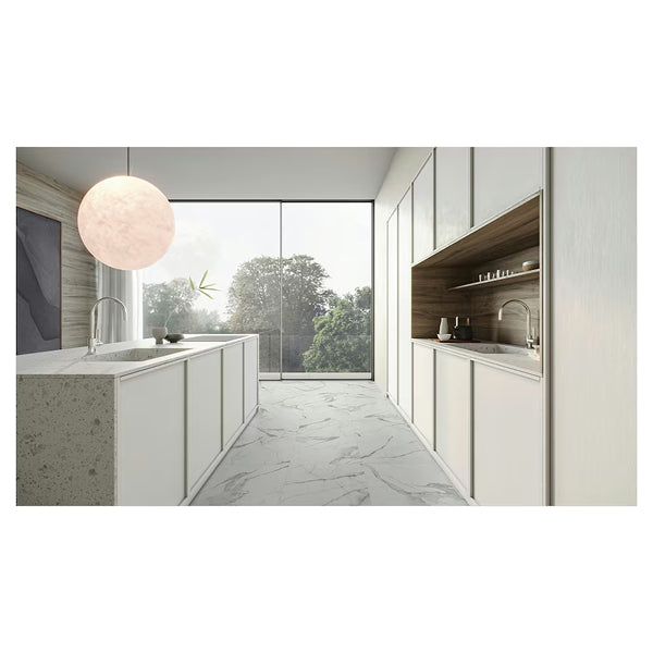 Anatolia Statuario Matte Rectified Porcelain Tile 24 inch x 24 inch – 15.5 sq. ft. per Case Large Format Marble Look Finish