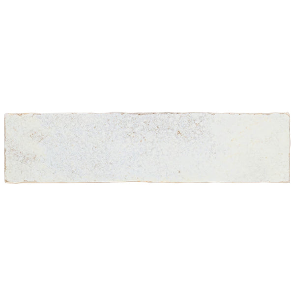 Ivy Hill Tile Mandalay White 2.95 inch x 11.81 inch Polished Ceramic Wall Tile 0.34 inch Thick 5.38 sq ft/case Textured Polished Finish