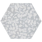 Charger l'image dans la visionneuse de galerie, Ivy Hill Tile Fusion Hex Slate Terrazzo 9 inch x 10.5 inch Matte Porcelain Floor and Wall Tile 8.07 sq ft per Case Hexagon