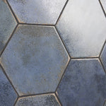 Load image into Gallery viewer, Ivy Hill Tile Mandalay Hex Blue Porcelain Tile – 0.35 inch Thick, 9.13 inch x 10.51 inch, 8.07 sq.ft/Case – Polished Hexagon Finish