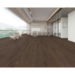 Load image into Gallery viewer, Lifeproof Royal Oak Random L x 6.5 in. W x 7mm Dark Brown Interlocking Engineered Waterproof Hardwood Flooring (21.80 sq.ft./case)
