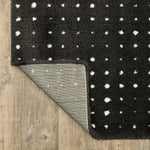 Load image into Gallery viewer, Delfine Geometric Dots Black/Ivory Area Rug