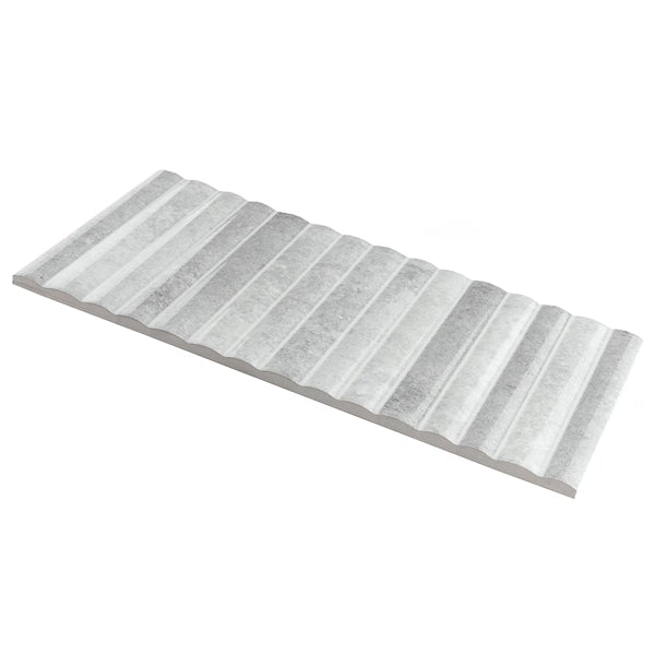 Merola Tile Rubik Cendra 5.88 inch x 11.75 inch Ceramic Wall Tile 10.78 sq ft/case – Glossy Fluted Finish