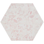 Load image into Gallery viewer, Ivy Hill Tile Fusion Hex Pink Terrazzo 9 inch x 10.5 inch Matte Porcelain Floor and Wall Tile 8.07 sq ft per Case Hexagon