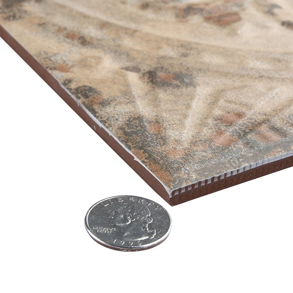 Merola Tile Saja Blanco Ceramic Floor and Wall Tile 0.39 inch Thick 13 inch Wide 12.0 sq. ft. per Case – Glazed Textured Vintage Finish