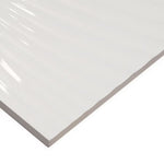 Load image into Gallery viewer, Modamo Brooklyn Décor Glossy White Ceramic Wall Tile 12 inch Width 36 inch Length 14.53 sq ft/case Large Format Glossy Finish