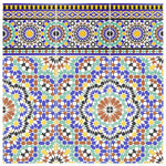 Load image into Gallery viewer, Merola Tile Sevillano Andalusia Cenefa Ceramic Wall Border Tile 7.88 inch Width 7.88 inch Length 11.46 sq ft/case Glossy Patterned Finish