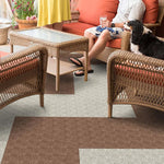 Load image into Gallery viewer, Foss Floors City Block N29 Chestnut 24-inch x 24-inch Carpet Tiles (15 Tiles / Case)

