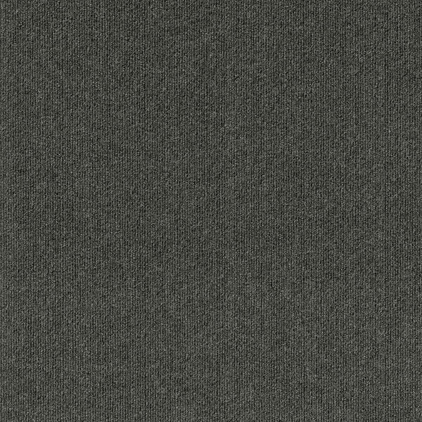 Foss Floors Ribbed N09 Black Ice 24-inch x 24-inch Carpet Tiles (15 Tiles / Case)