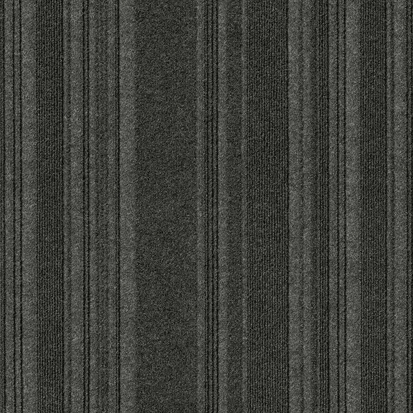 Foss Floors Barcode N09 Black Ice 24-inch x 24-inch Carpet Tiles (15 Tiles / Case)