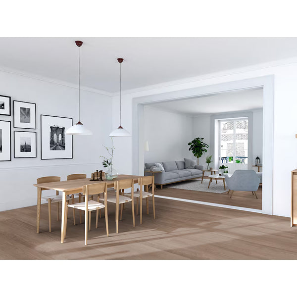 Revêtement de sol stratifié aspect bois brun moyen TrafficMaster Forestwood Oak, 10 mm x 7,6 po l x 54,45 po L (22,98 pi²/boîte)