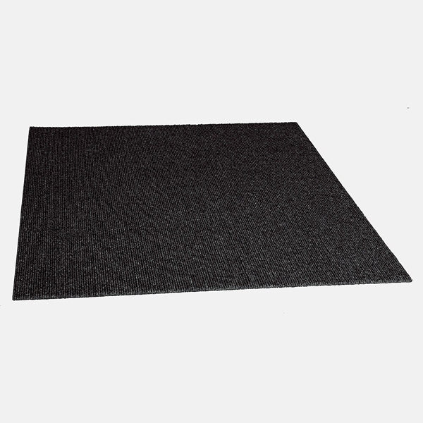Foss Floors Ribbed N09 Black Ice 24-inch x 24-inch Carpet Tiles (15 Tiles / Case)